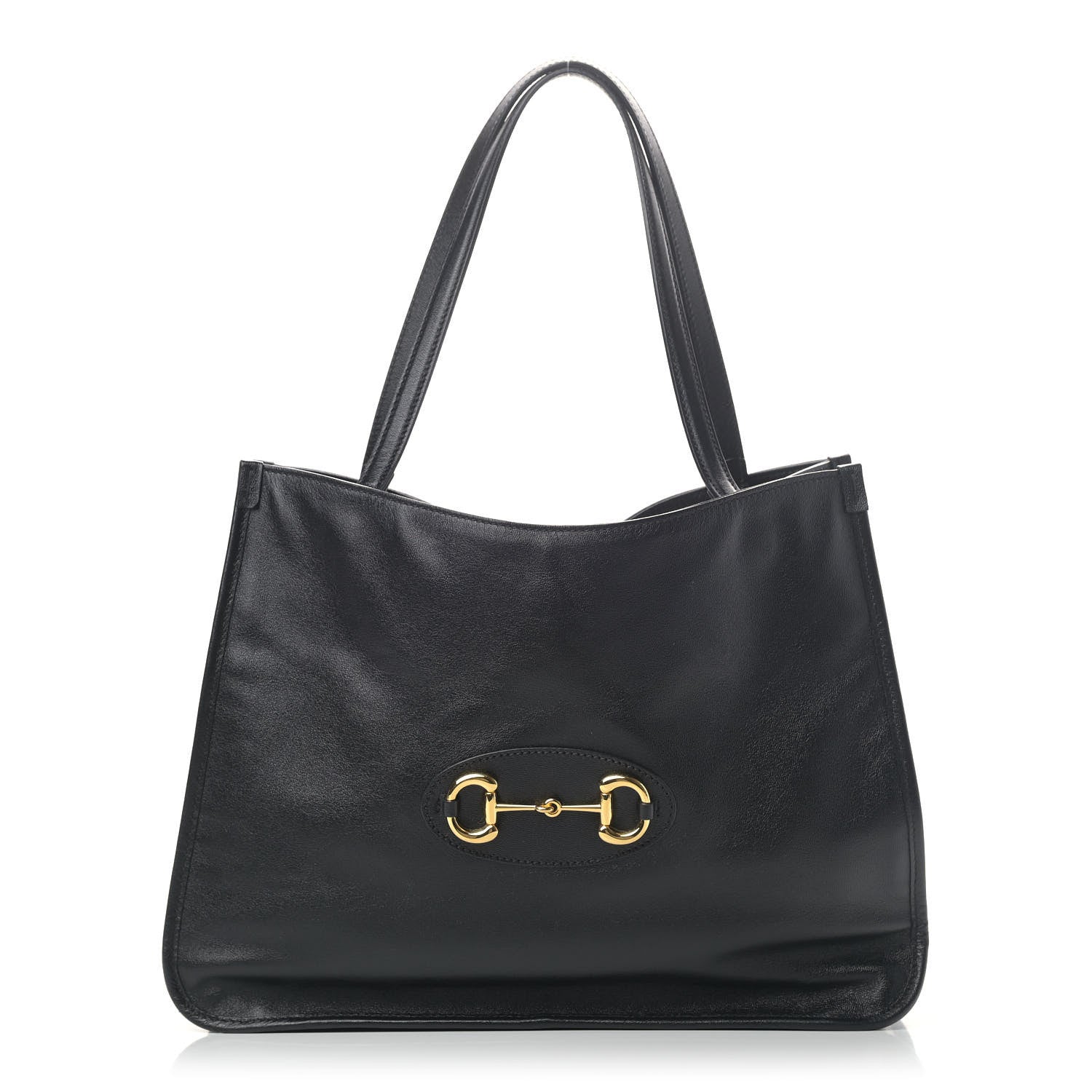 Gucci New Sakai Calfskin Lux Horsebit 1955 Tote Bag Black 1 of 5