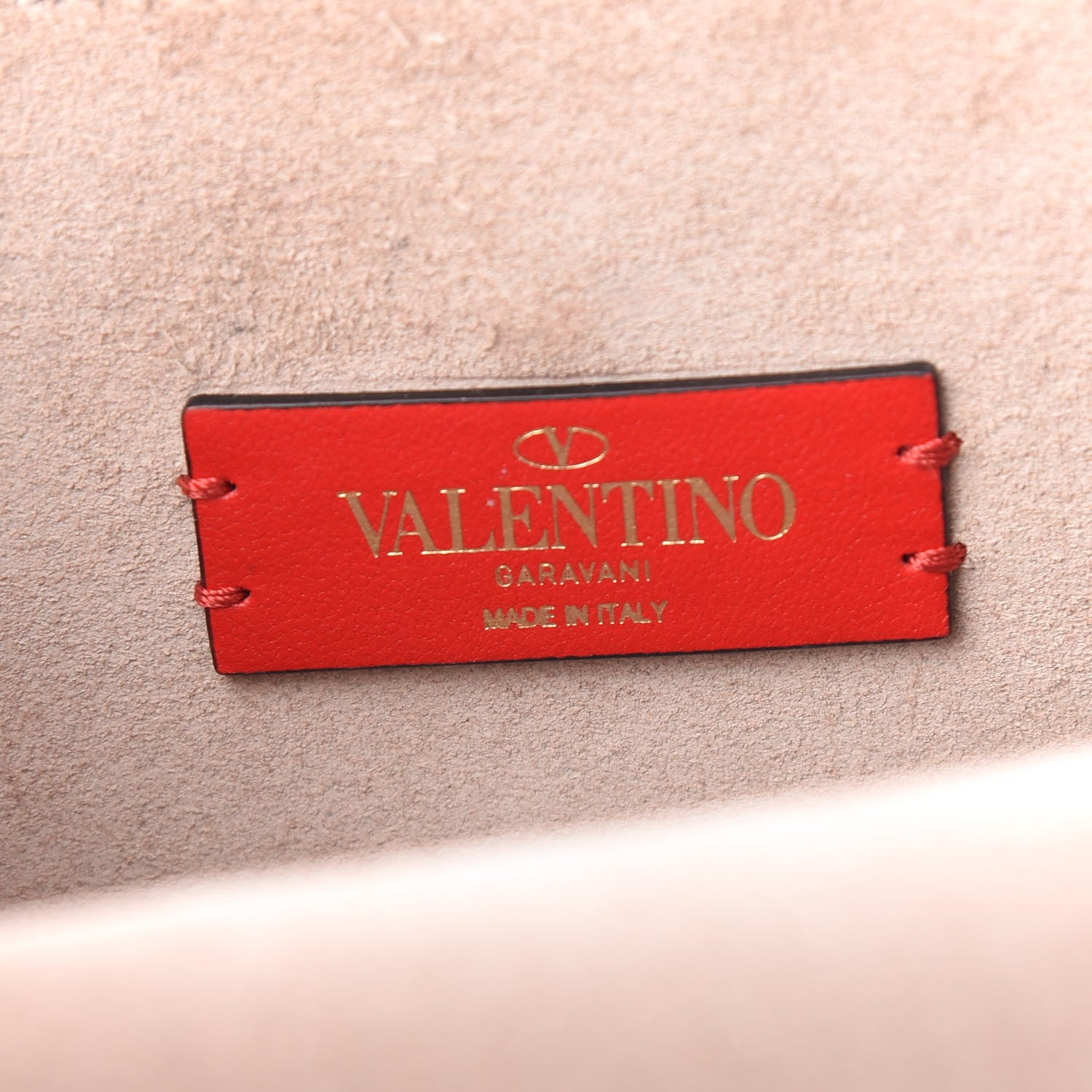 Valentino Garavani Pebbled Calfskin Rockstud Flap Wallet On Chain Poudre 6 of 9