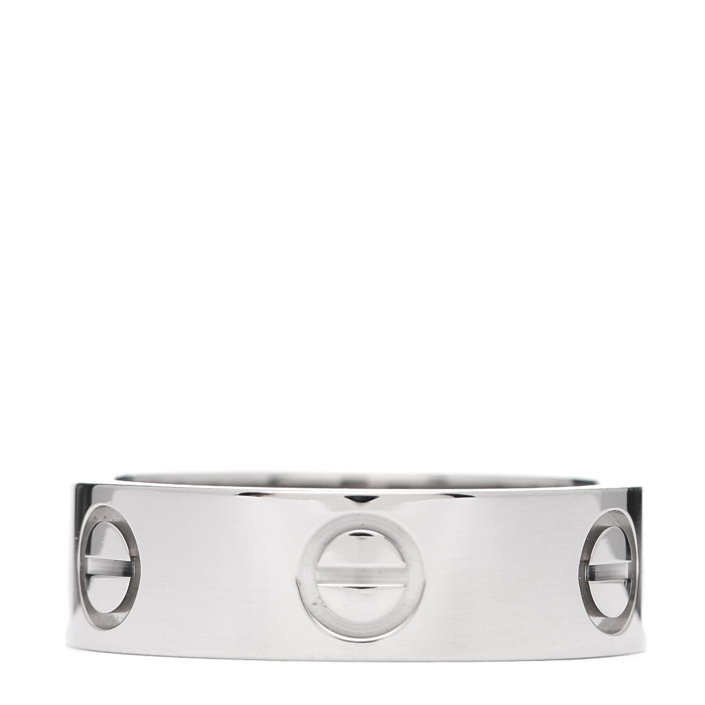 18K White Gold 5.5mm LOVE Ring 51 5.75