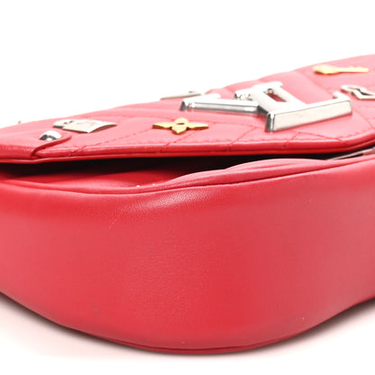 Louis Vuitton Calfskin Love Lock New Wave Chain PM Red 8 of 9