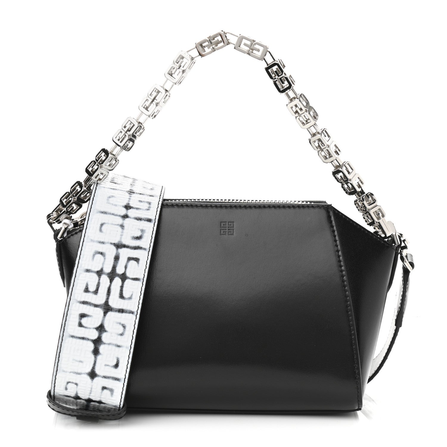 Givenchy X CHITO Box Calfskin 4G Printed XS Graffiti Antigona Black White 1 of 9