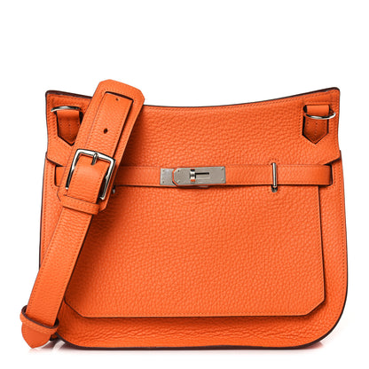 Hermes Taurillon Clemence Jypsiere 28 Orange 1 of 9