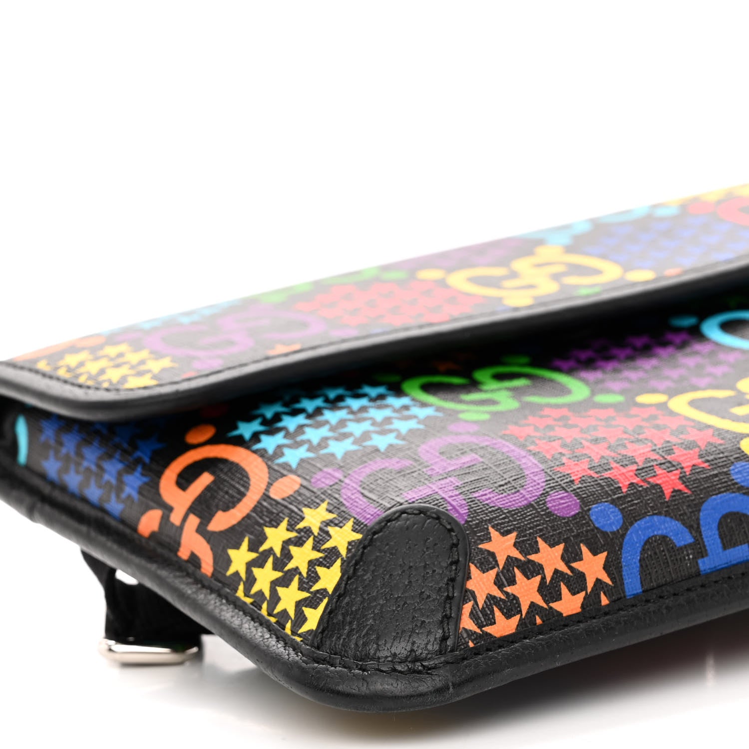Gucci GG Supreme Monogram Psychedelic Slim Belt Bag Black 9 of 10