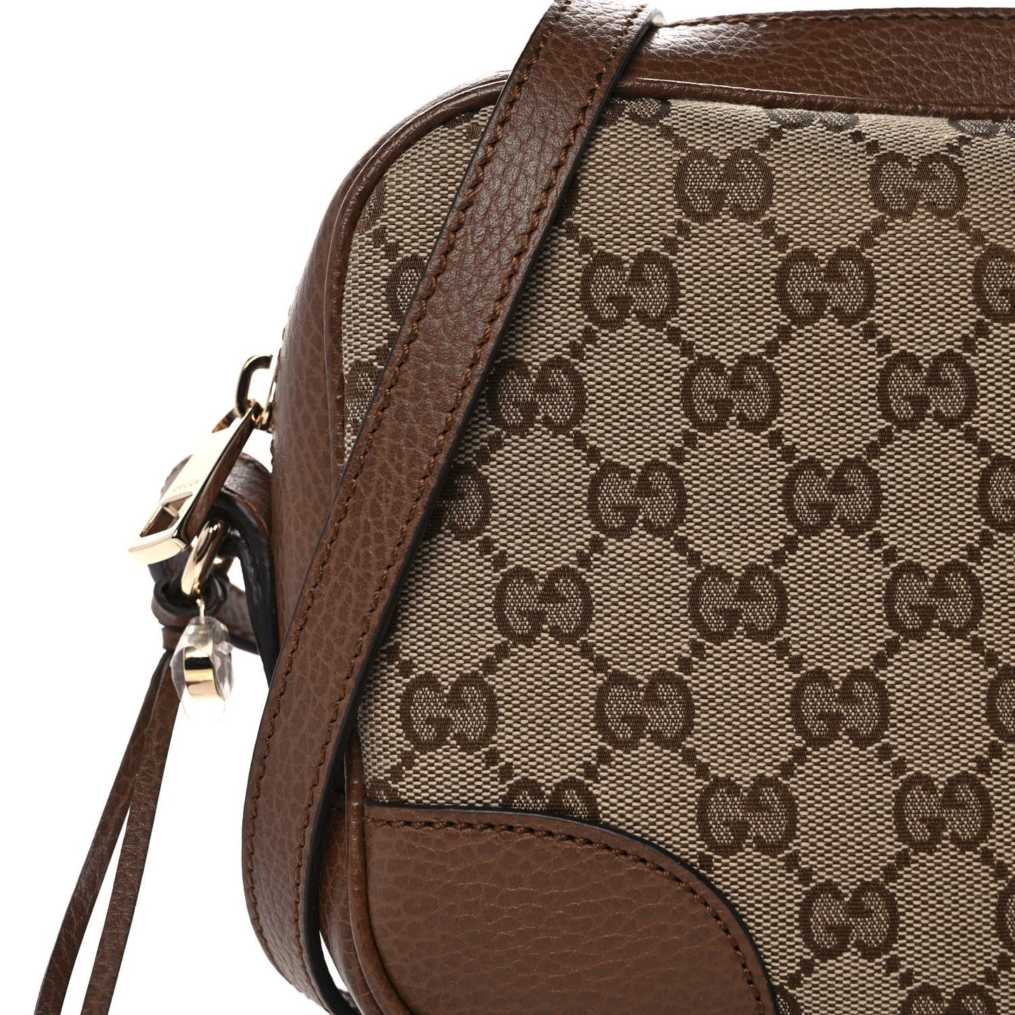 Monogram Mini Bree Messenger Bag Beige Tabacco