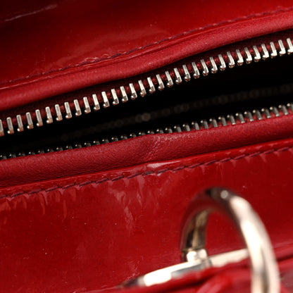 Christian Dior Patent Cannage Large Lady Dior Red 11 of 14