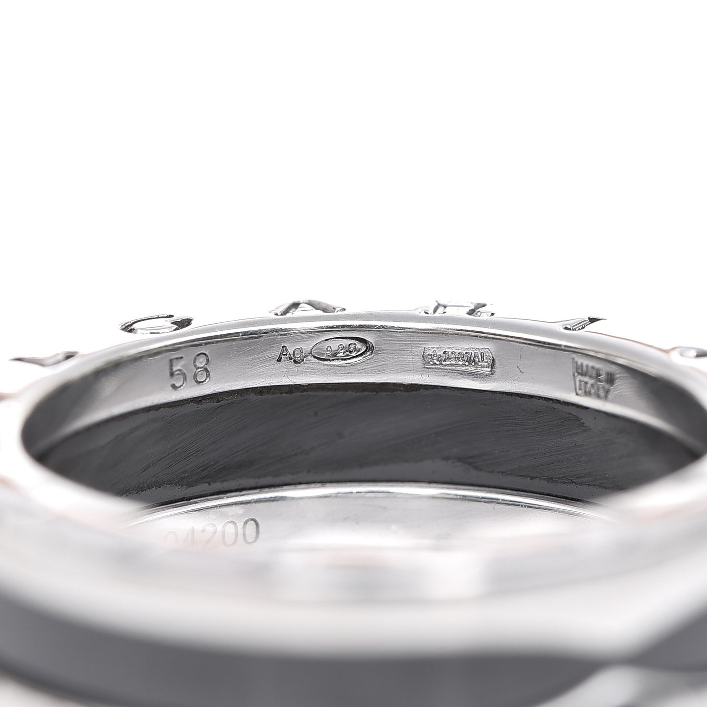 Sterling Silver Ceramic Save The Children One-Band Ring 58 8.25