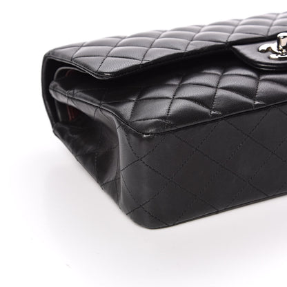 Chanel Lambskin Quilted Medium Double Flap Black 8 of 16