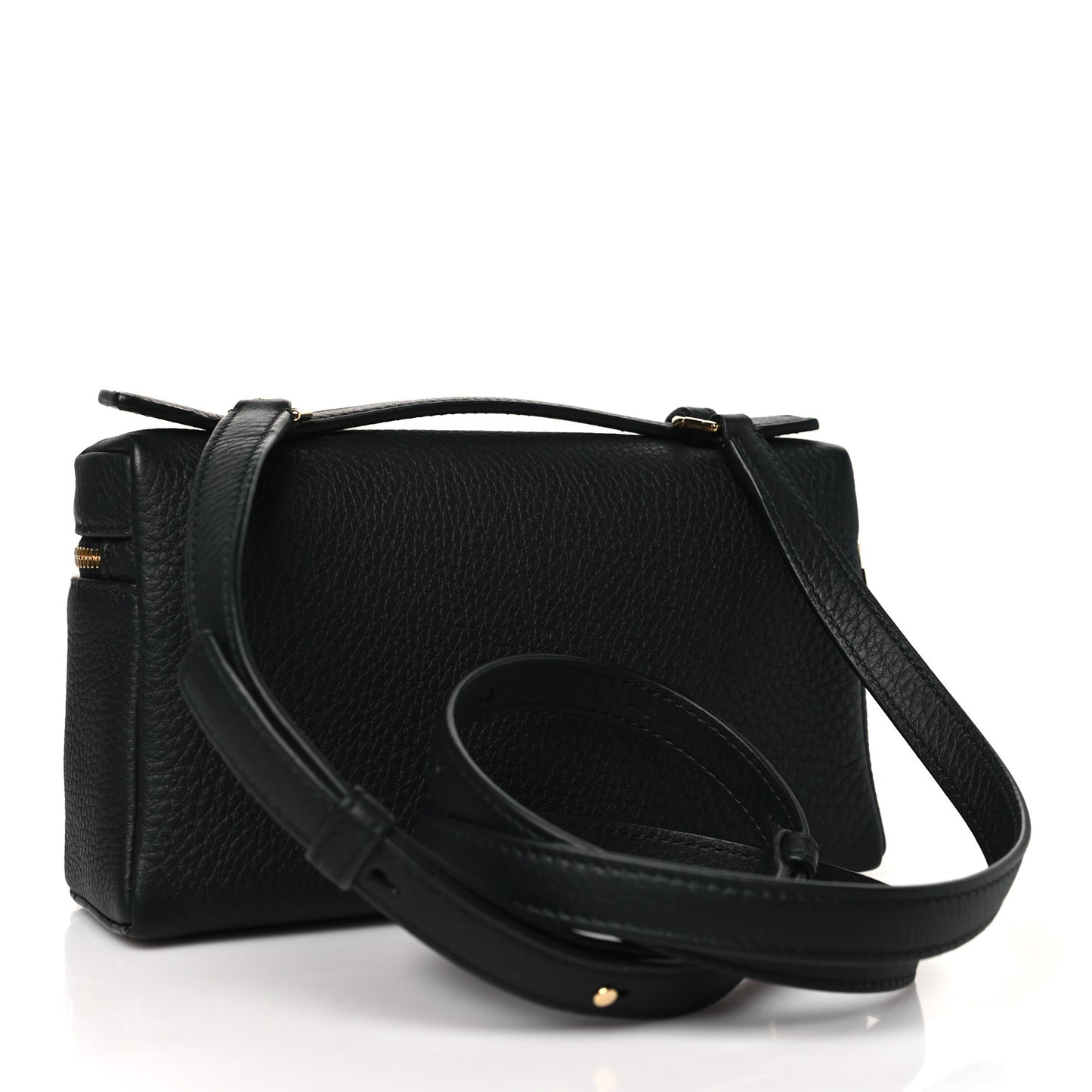 Grained Calfskin L19 Extra Pocket Pouch Black