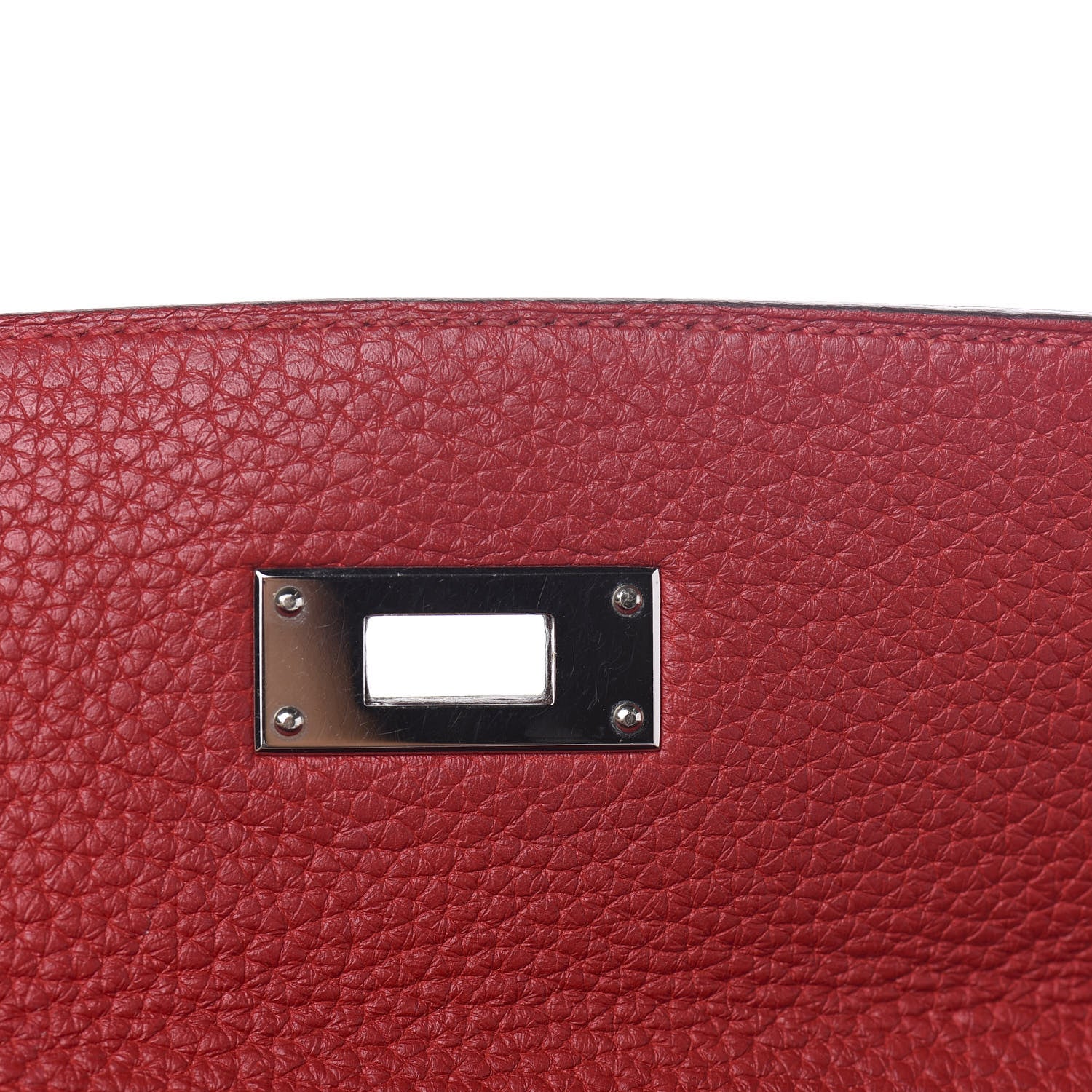 Hermes Taurillon Clemence Retourne Kelly 35 Rouge Casaque 21 of 34