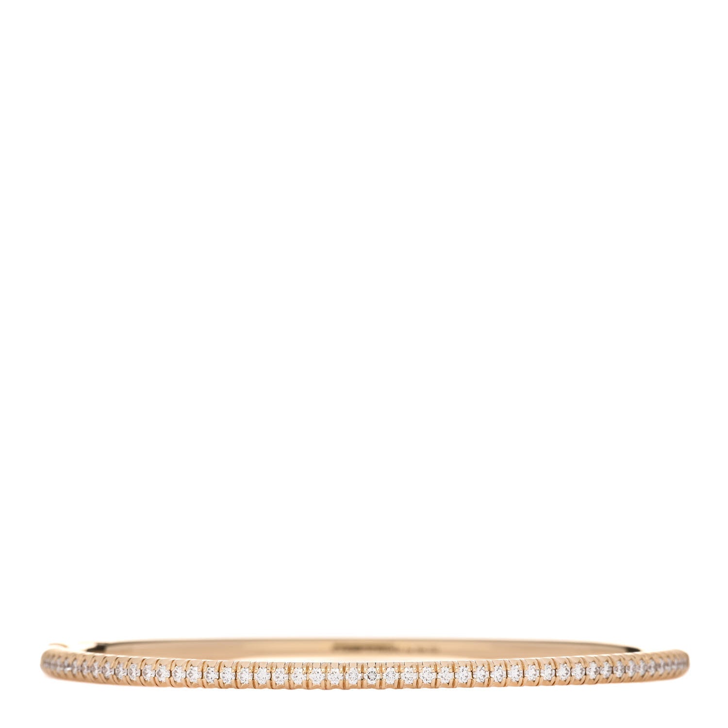 Cartier 18K Yellow Gold Diamond Etincelle de Cartier Bangle Bracelet 17 1 of 4