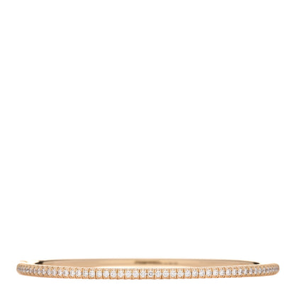 Cartier 18K Yellow Gold Diamond Etincelle de Cartier Bangle Bracelet 17 1 of 4