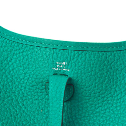 Hermes Taurillon Clemence Evelyne TPM Vert Verone 8 of 10