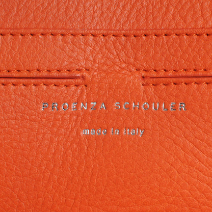 Proenza Schouler Textured Leather PS11 Wristlet Clutch Orange 5 of 8