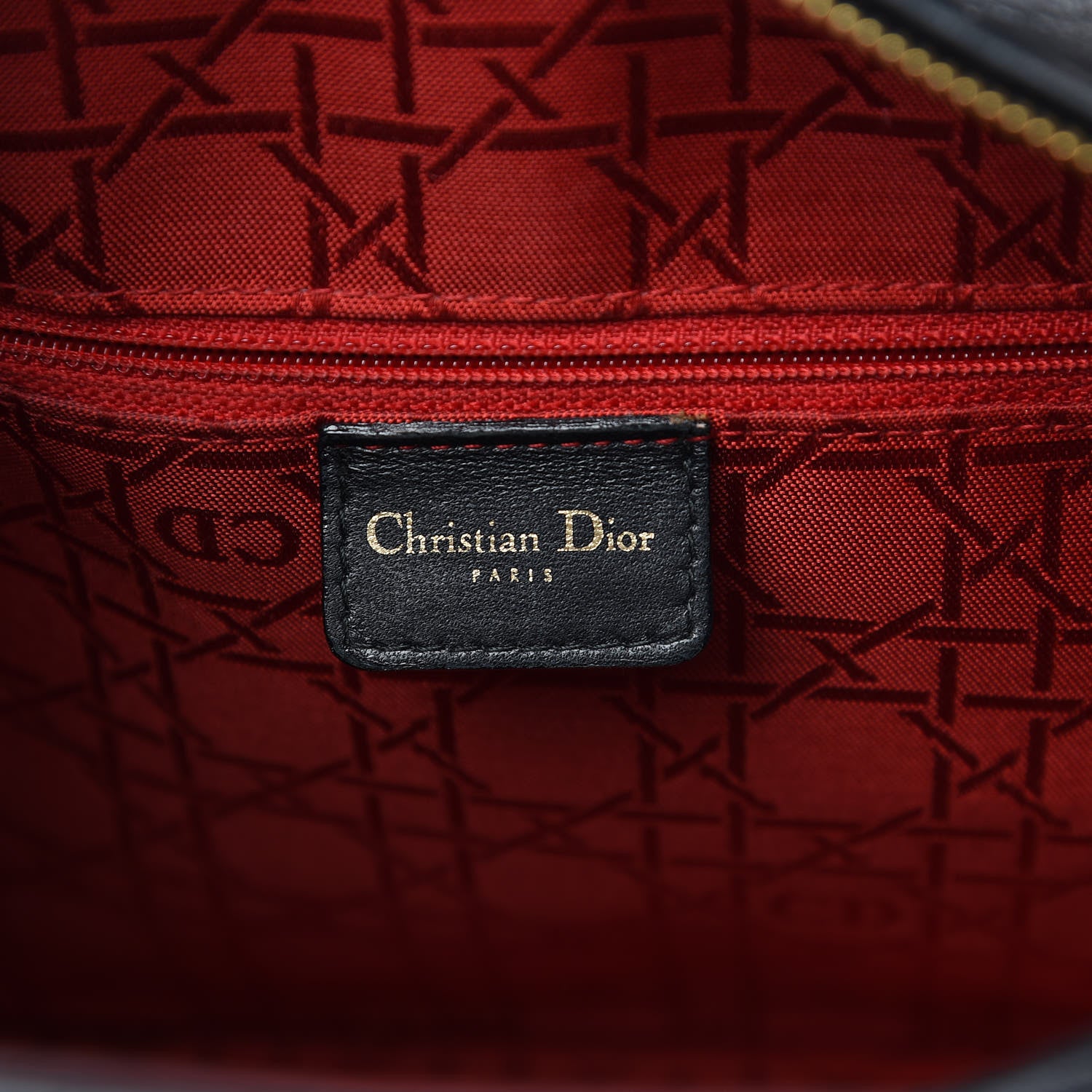 Christian Dior Lambskin Cannage Large Lady Dior Black 5 of 12