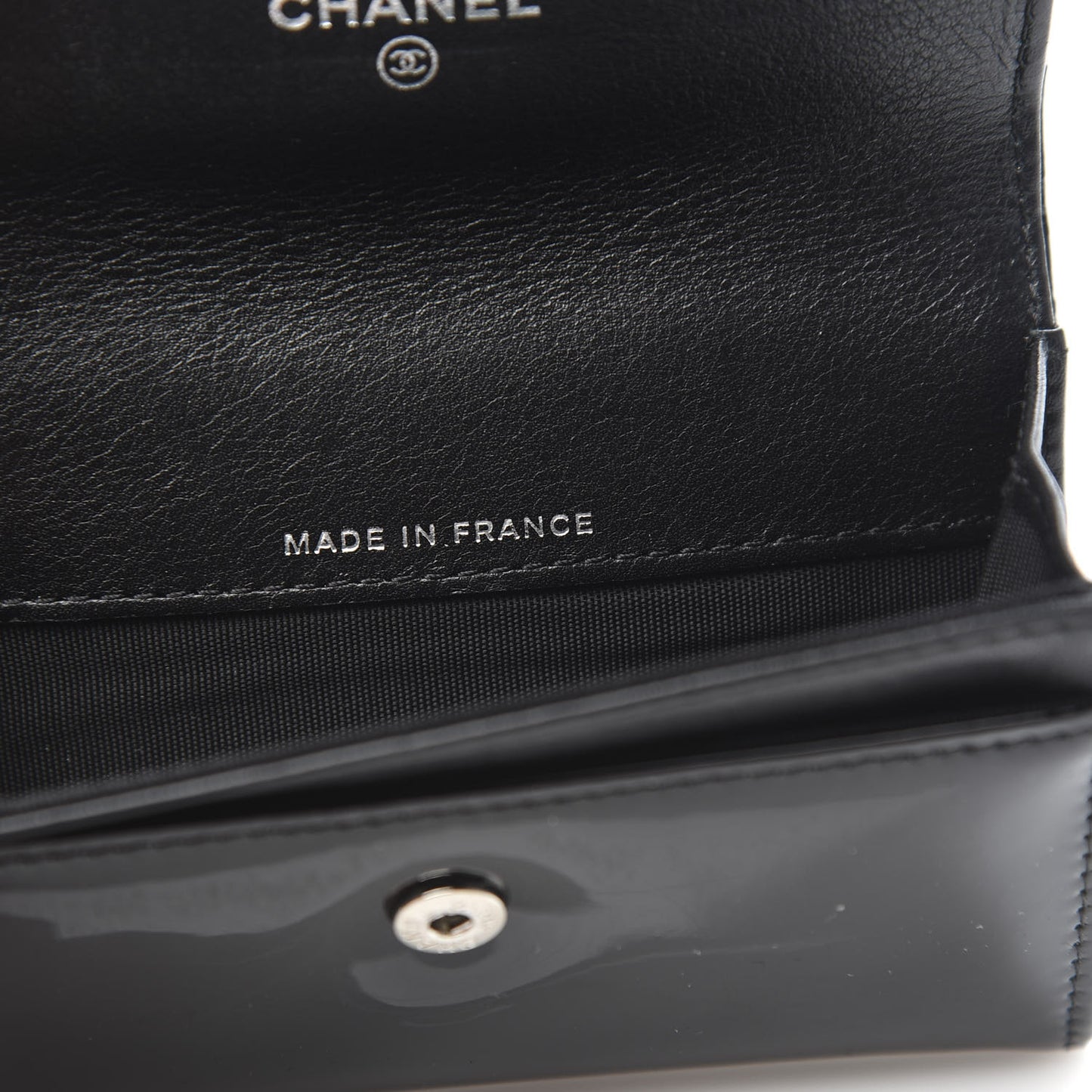 Patent CC Card Holder Black White