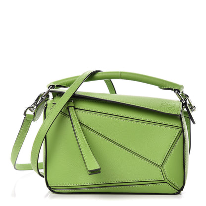 Loewe Calfskin Mini Puzzle Bag Green 1 of 10