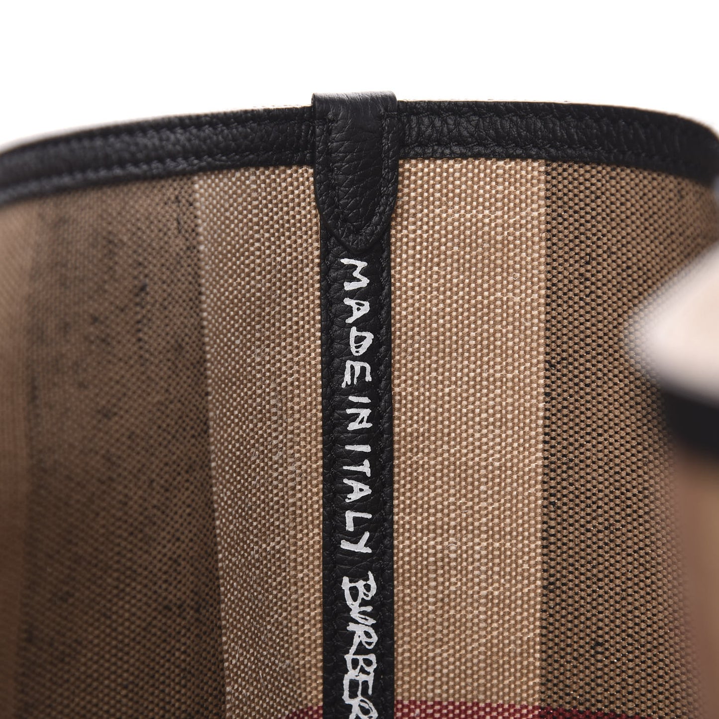 Coated Canvas Mega Check Medium Doodle Tote Black