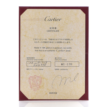 Cartier 18K White Gold Diamond Juste Un Clou Ring 48 4.5 6 of 6
