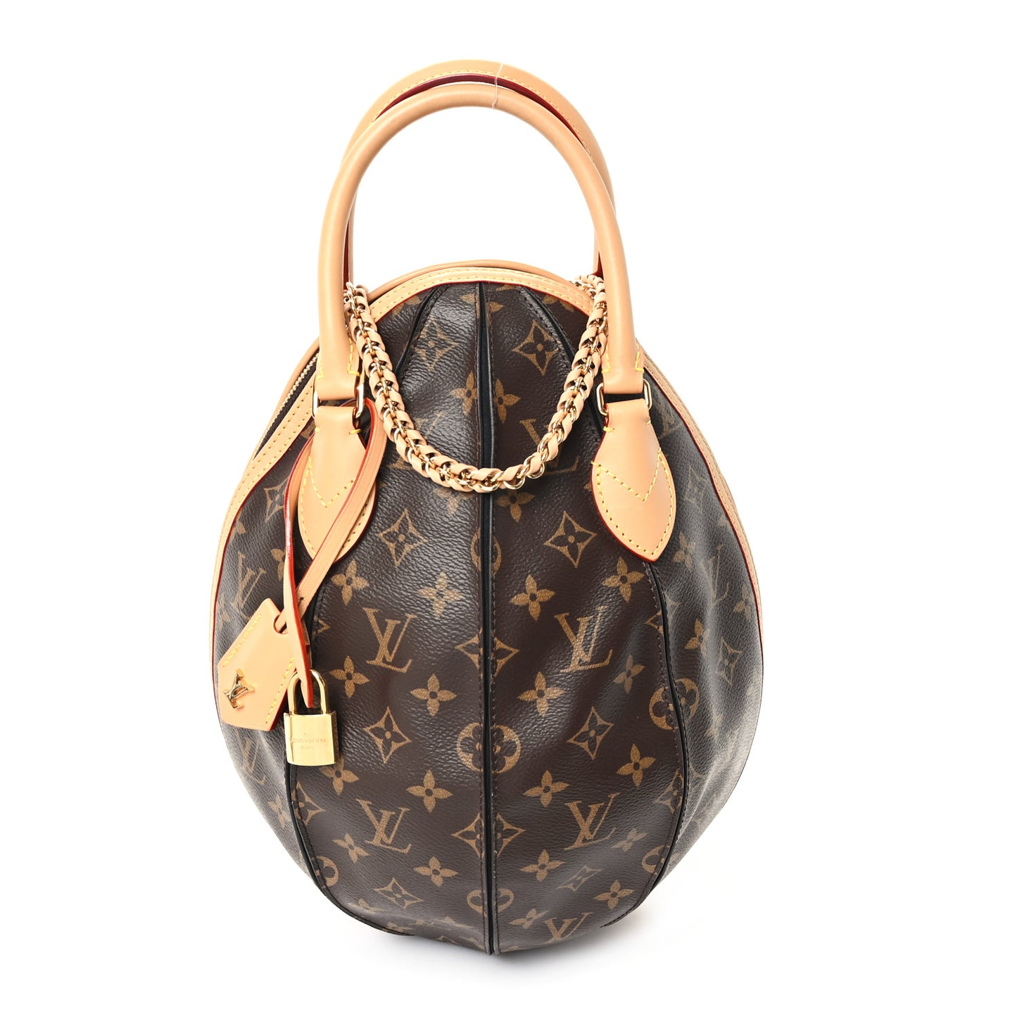 Monogram Braided Egg Bag Black