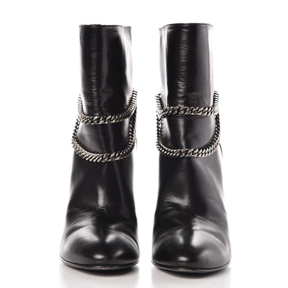 Saint Laurent Calfskin Debbie 100 Ankle Boots 38 Black 2 of 14