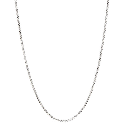 David Yurman Sterling Silver 14K Yellow Gold 1.7mm Baby Box Chain Necklace 18" 1 of 5