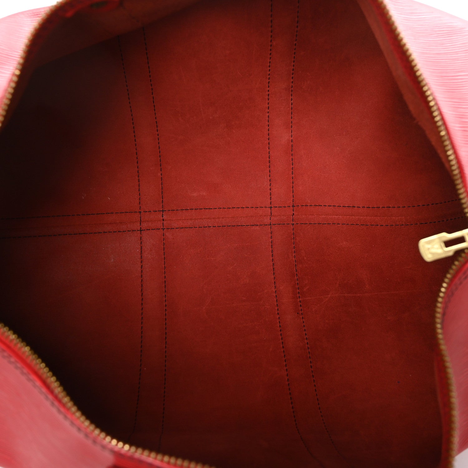 Louis Vuitton Epi Keepall 45 Castillan Red 5 of 11