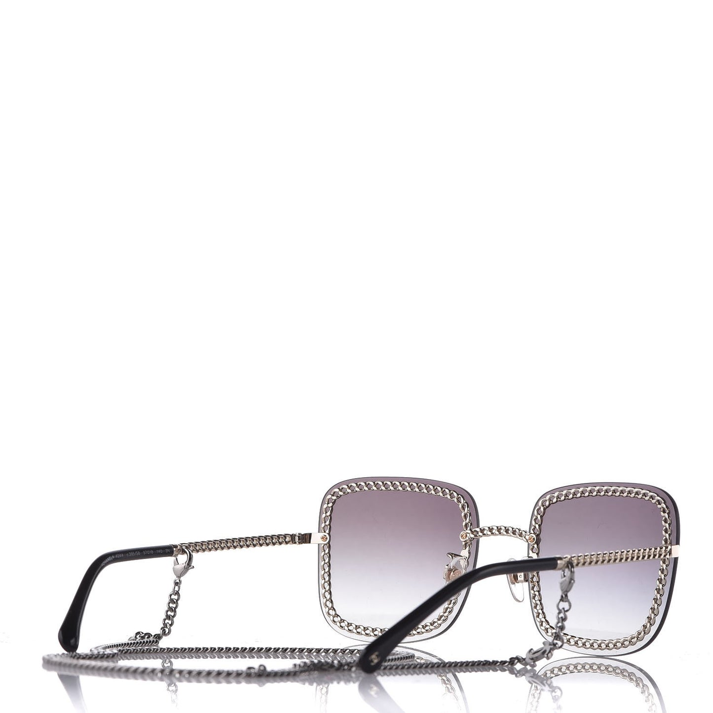 Chain Square Sunglasses 4244 Black