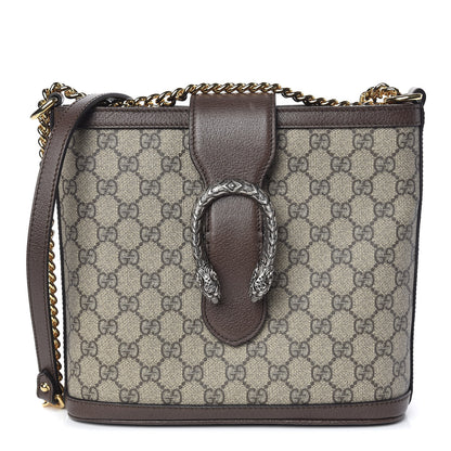 Gucci GG Supreme Monogram Medium Dionysus Bucket Bag Beige New Acero 1 of 9