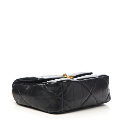 Chanel Lambskin Quilted Medium 19 Flap Black 3 of 10