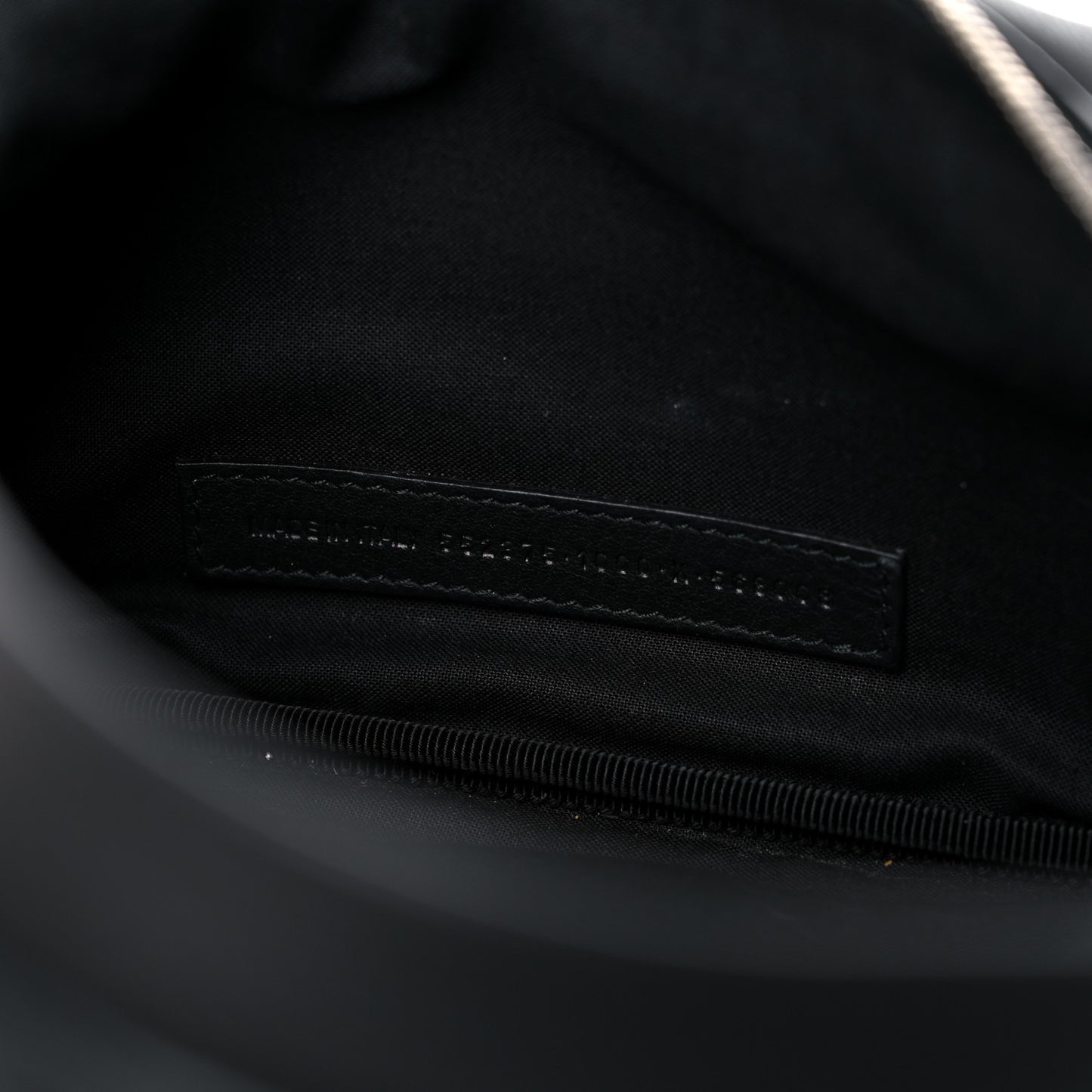 Calfskin Everyday Logo Belt Bag Black
