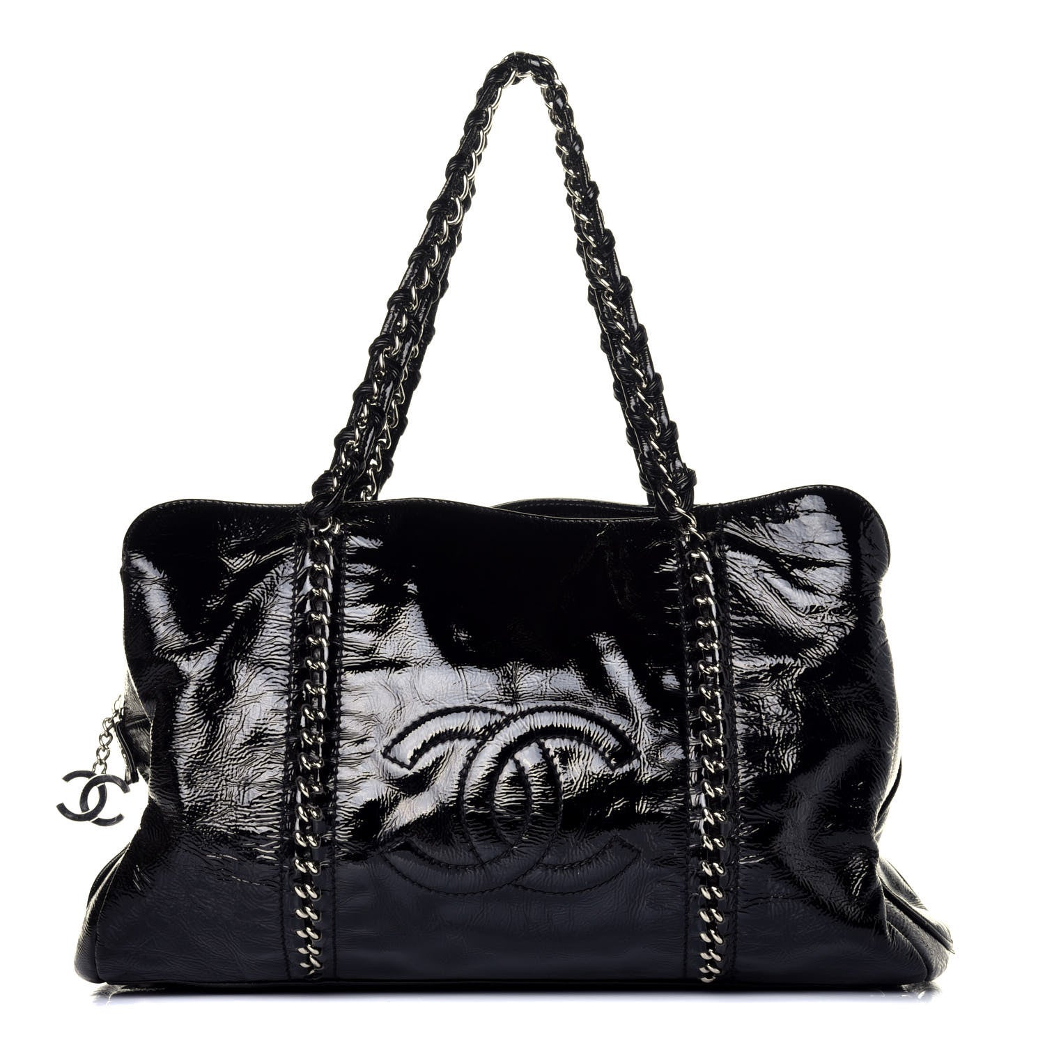 Chanel Patent Calfskin Large Luxe Ligne Tote Black 1 of 9