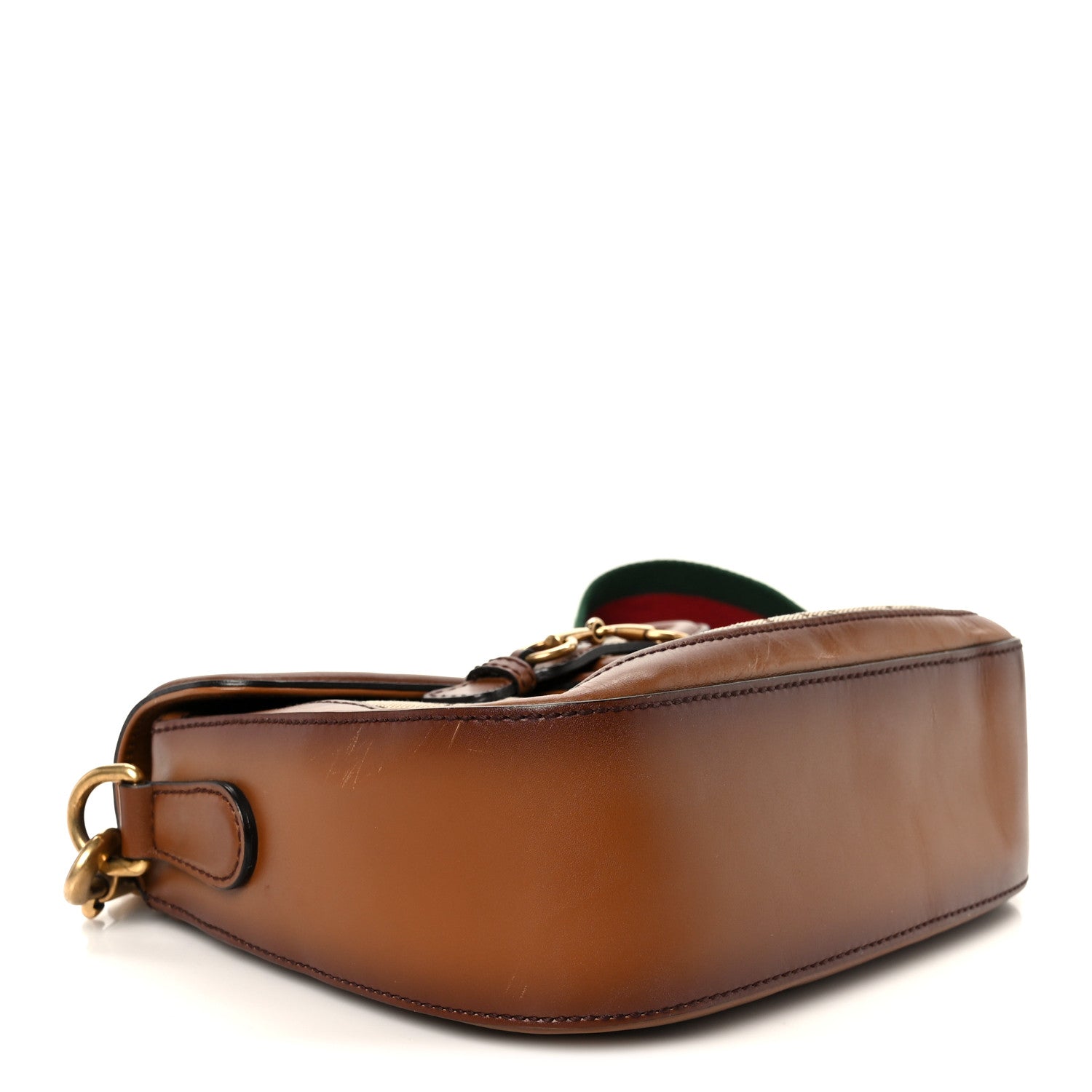 Gucci Monogram Medium Lady Web Shoulder Bag Beige Cuir 4 of 13