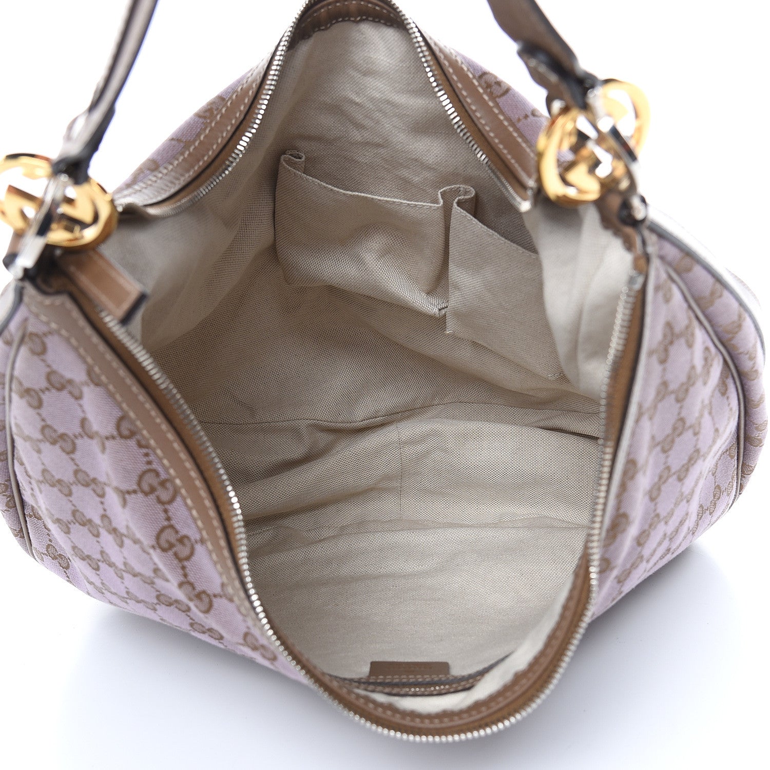 Gucci Monogram Large GG Twins Hobo Purple 5 of 10