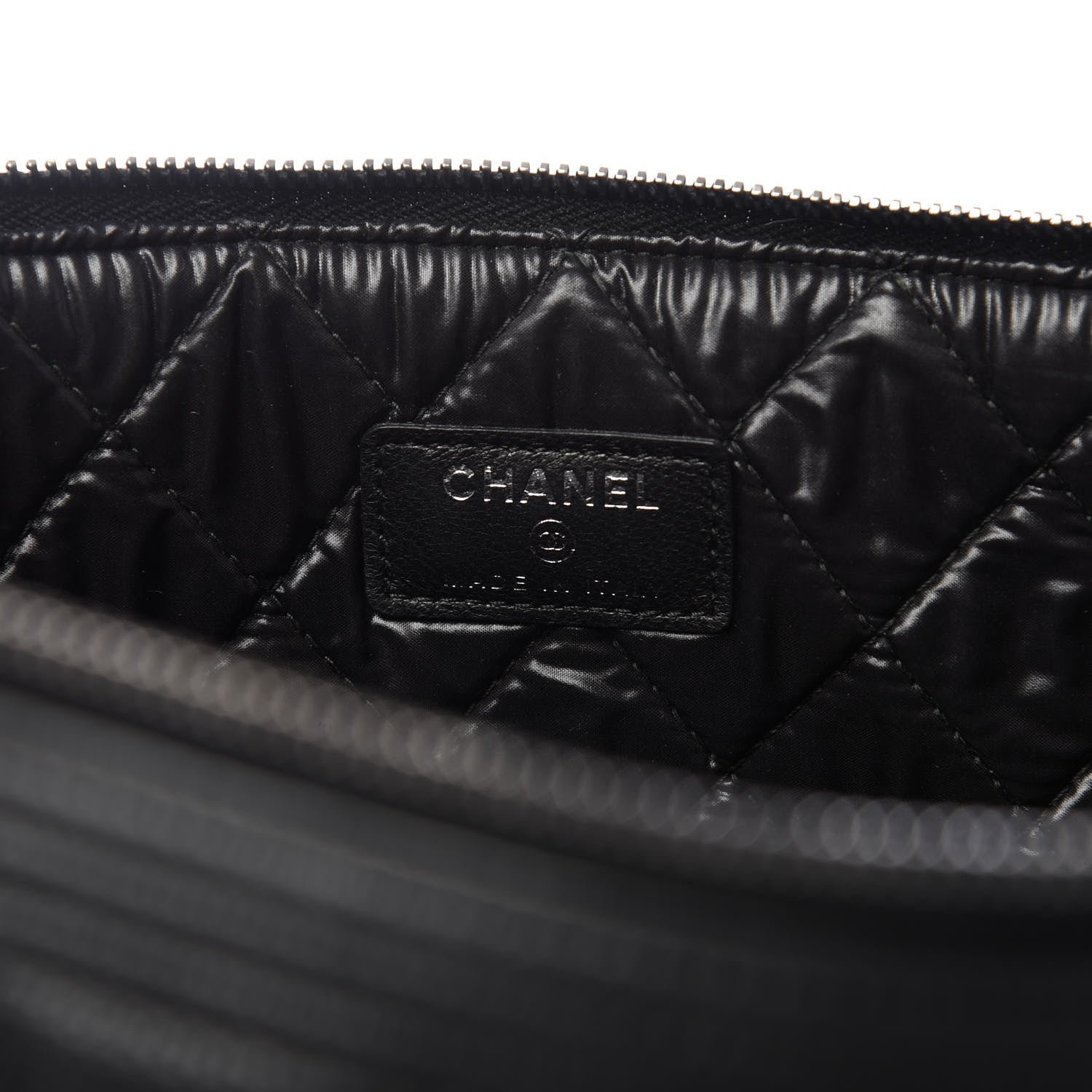 Chanel Caviar Quilted Large Boy Cosmetic Case Black 8 of 9