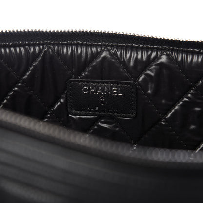 Chanel Caviar Quilted Large Boy Cosmetic Case Black 8 of 9