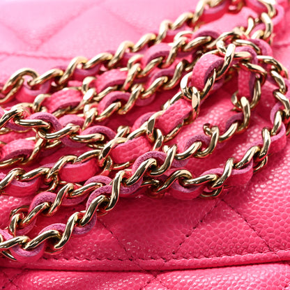 Chanel Caviar Quilted Wallet on Chain WOC Fuchsia 14 of 15