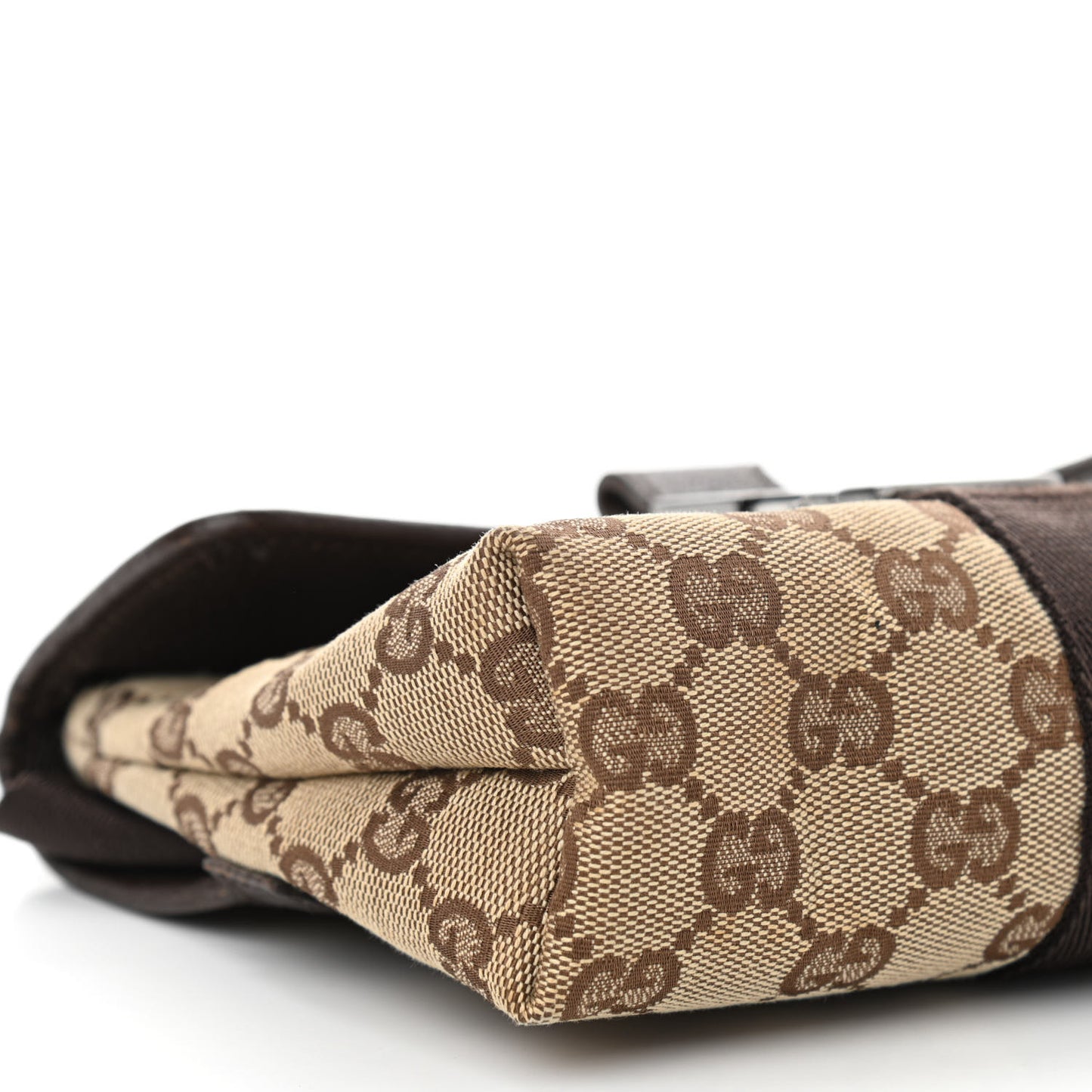 Monogram Waist Pouch Bag Dark Brown