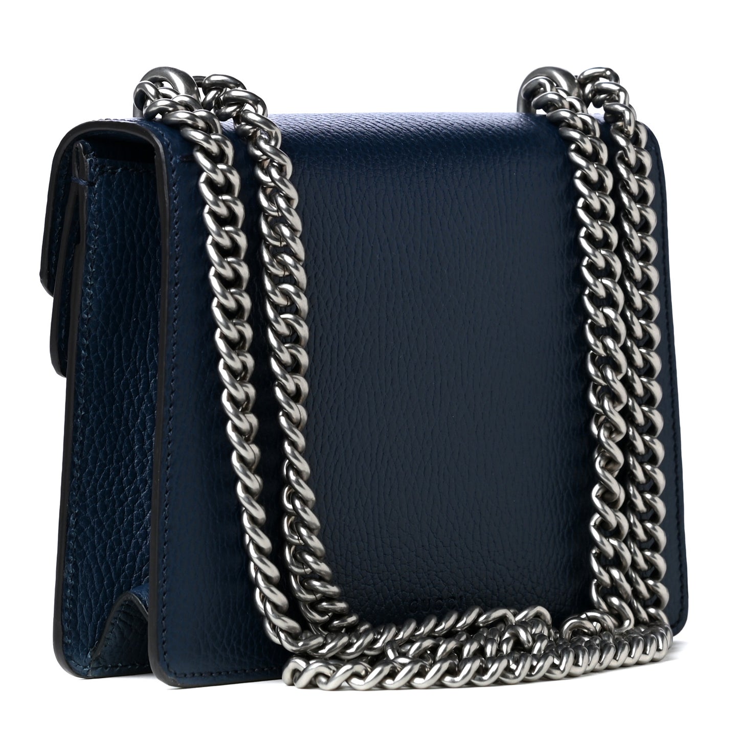 Dollar Calfskin Crystal Mini Dionysus Shoulder Bag Blue Agata Montana Sapphire