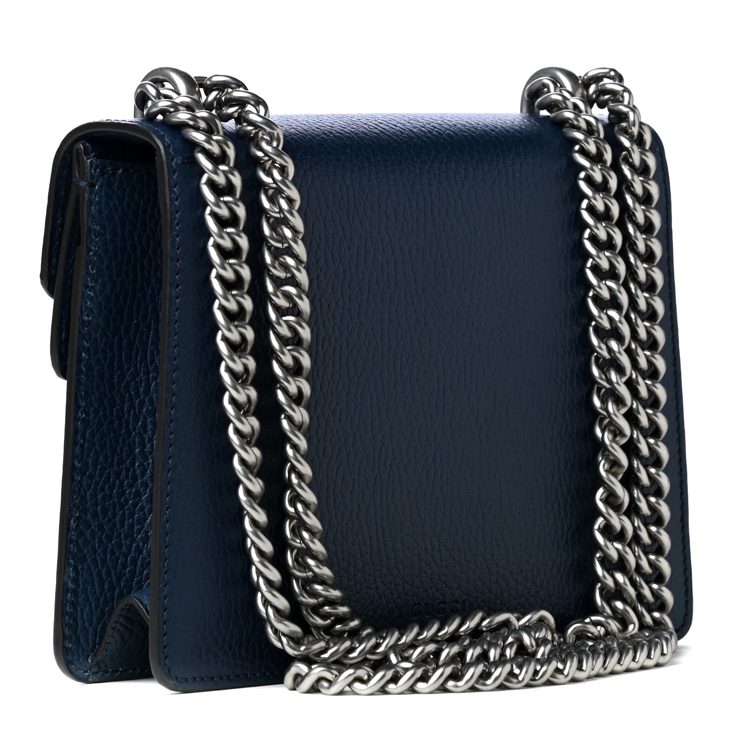 Gucci Dollar Calfskin Crystal Mini Dionysus Shoulder Bag Blue Agata Montana Sapphire 2 of 6