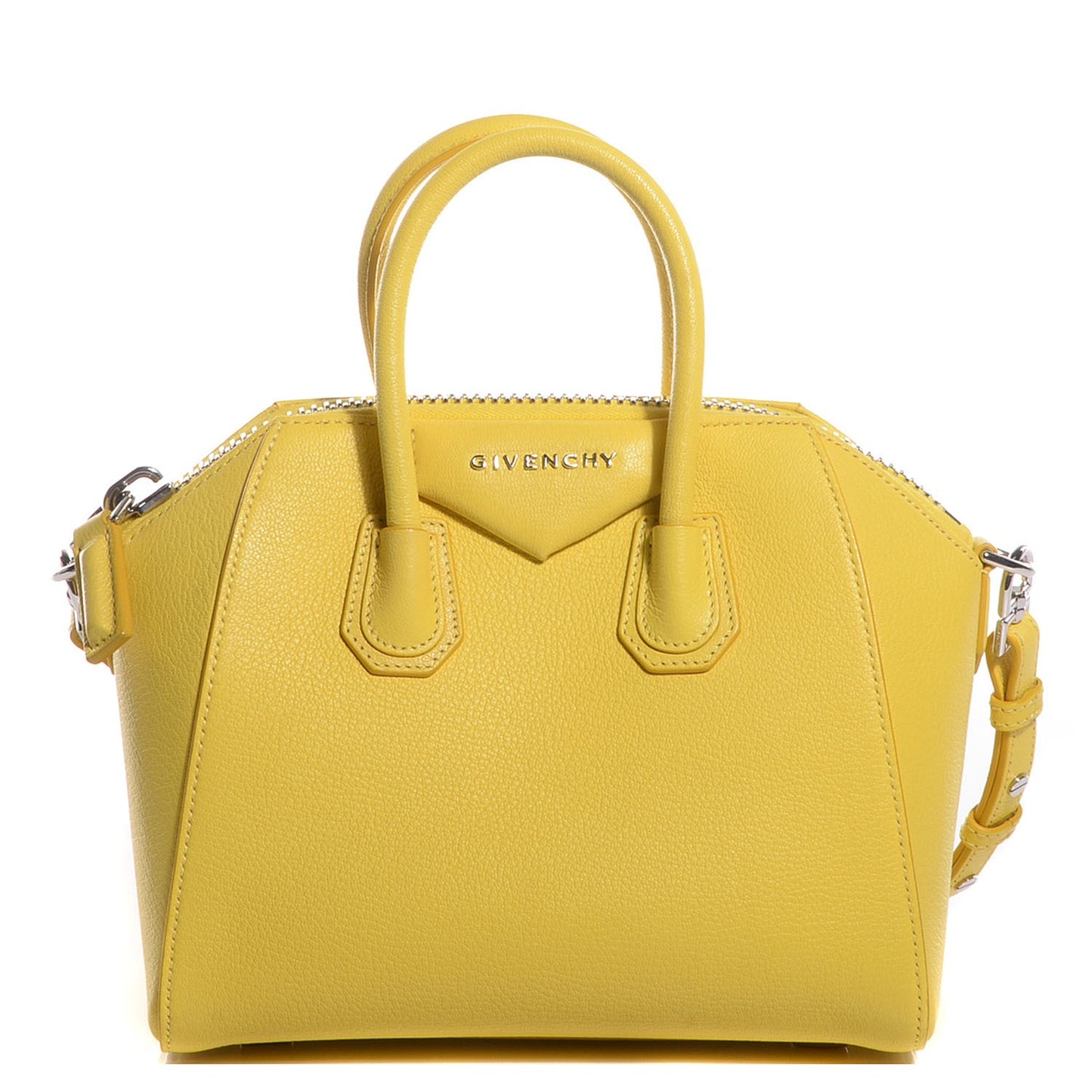 Sugar Goatskin Mini Antigona Yellow