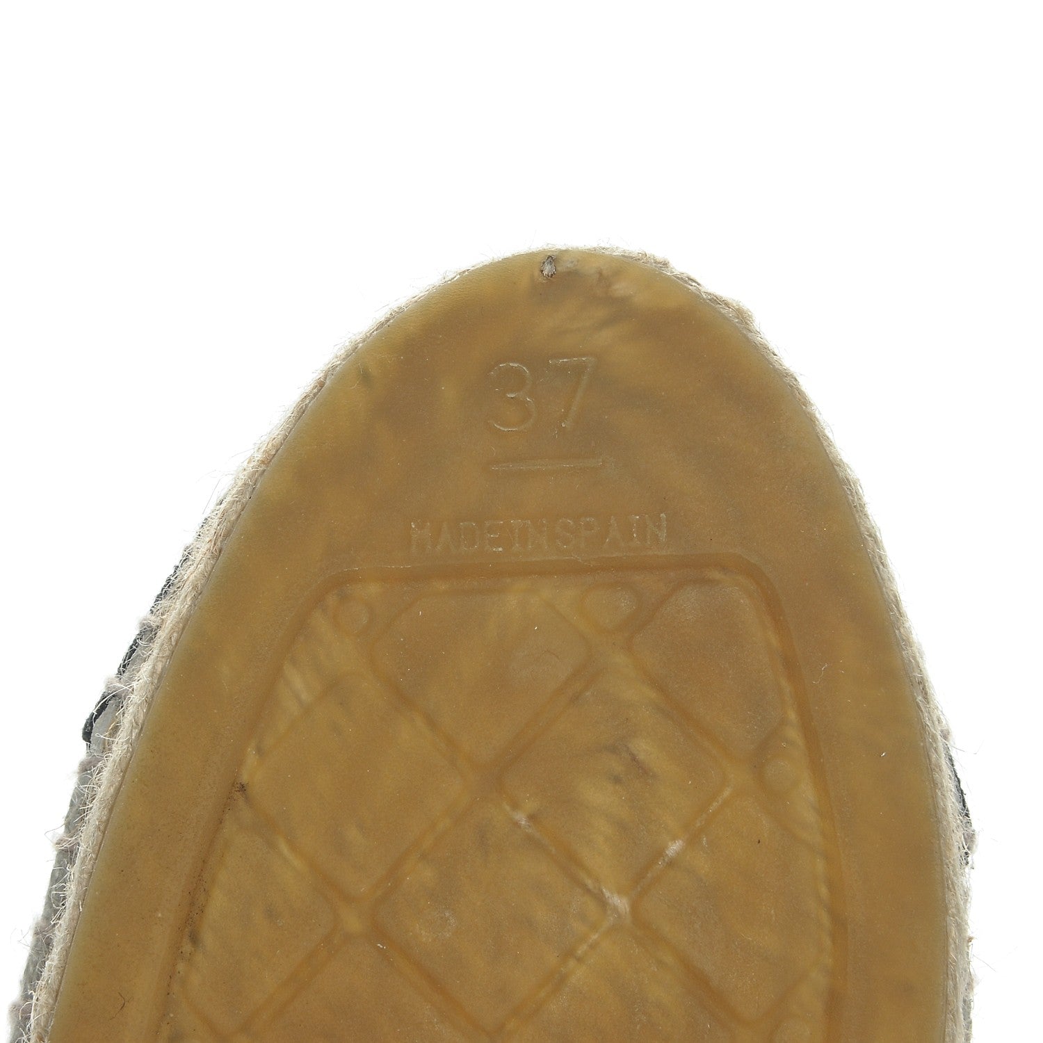 Chanel Toile CC Espadrilles 37 Beige Black 7 of 7