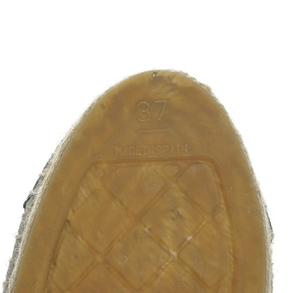 Chanel Toile CC Espadrilles 37 Beige Black 7 of 7