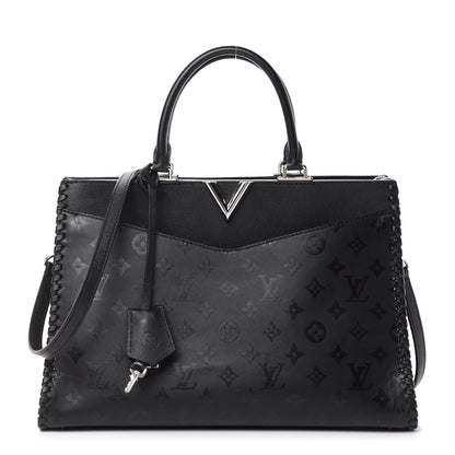 Louis Vuitton Monogram Cuir Plume Very Zipped Tote Black 1 of 10