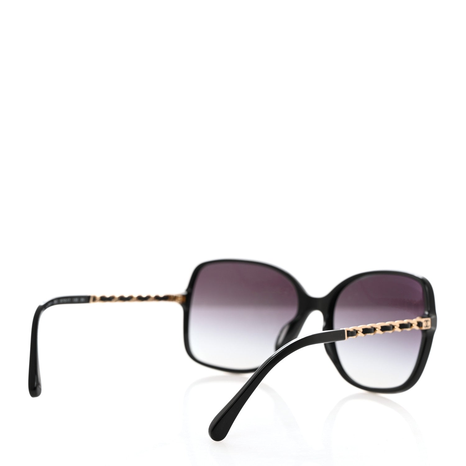 Chanel Lambskin Square Chain Sunglasses 5210-Q Black 3 of 11