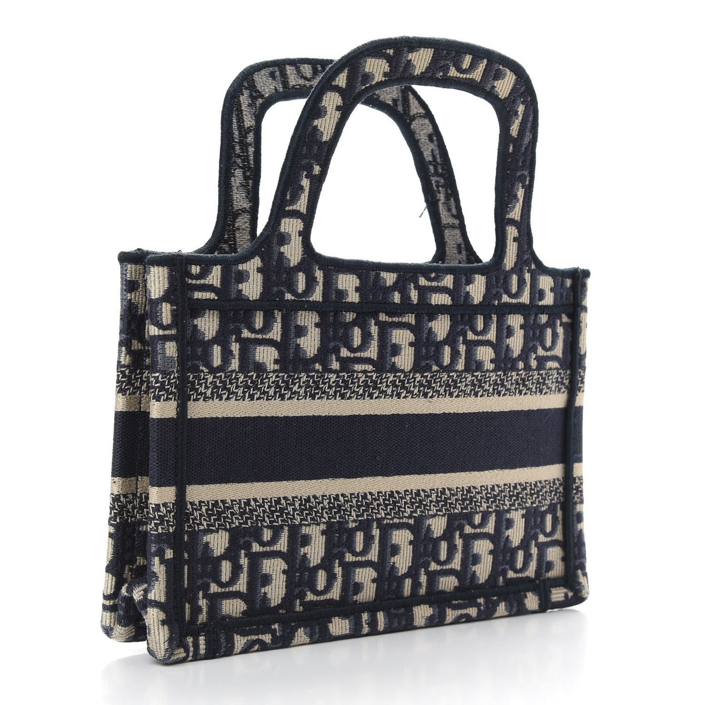 Oblique Mini Book Tote Blue Multicolor