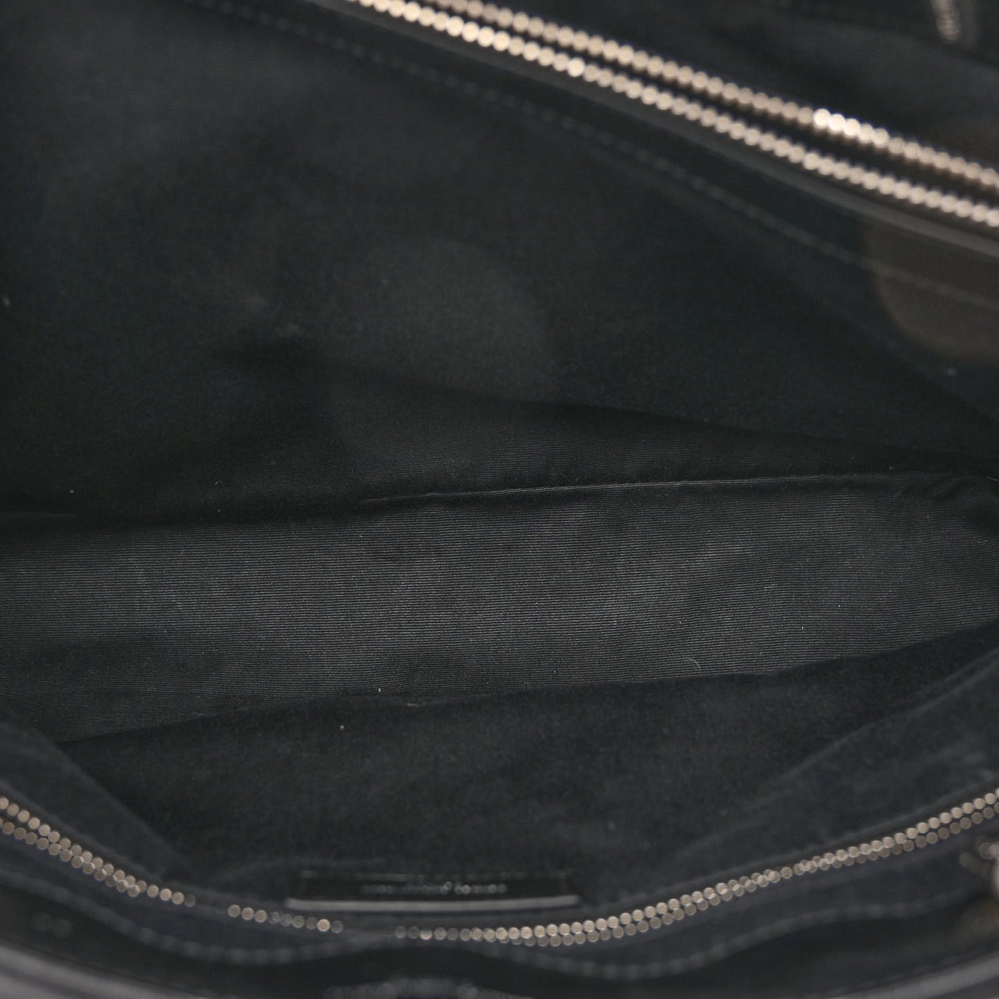 Calfskin Y Quilted Monogram Large Loulou Shopper Black