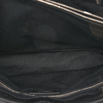 Saint Laurent Calfskin Y Quilted Monogram Large Loulou Shopper Black 6 of 10