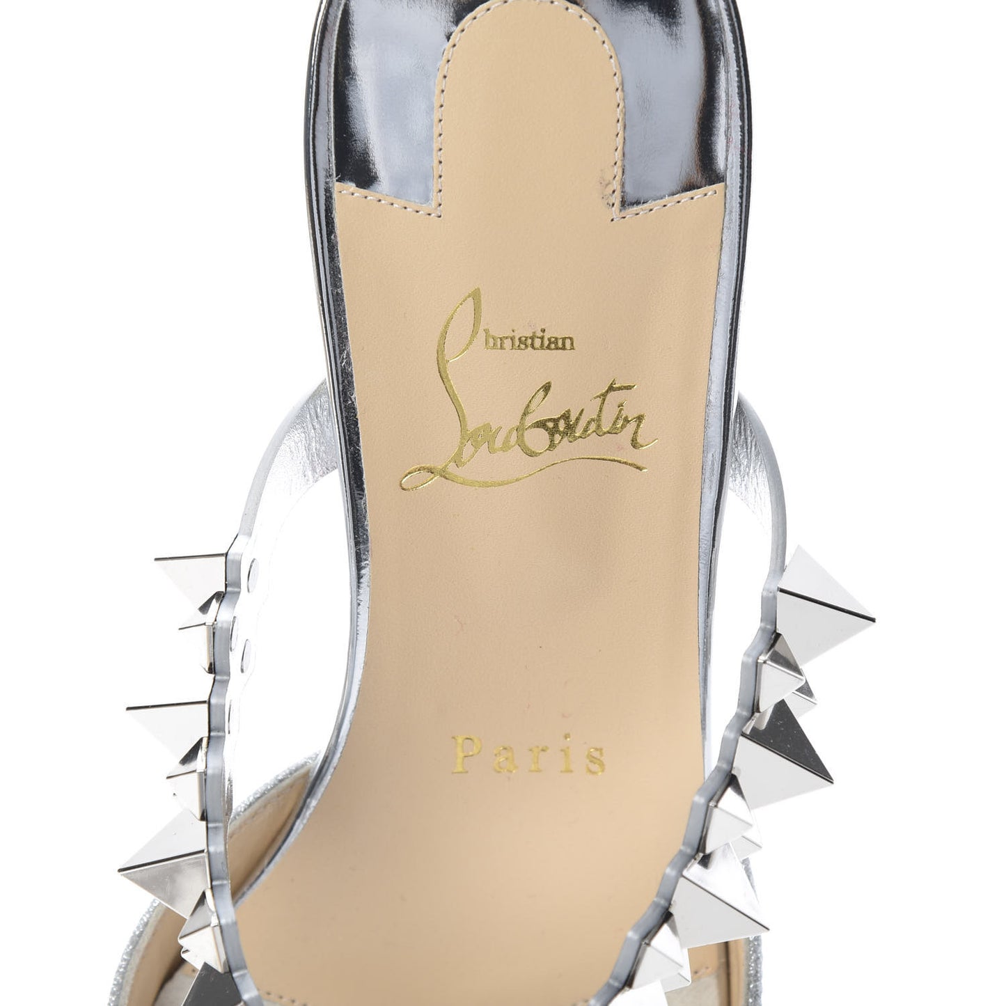 Mini Glitter Planet Choc Flat Mules 37.5 Silver