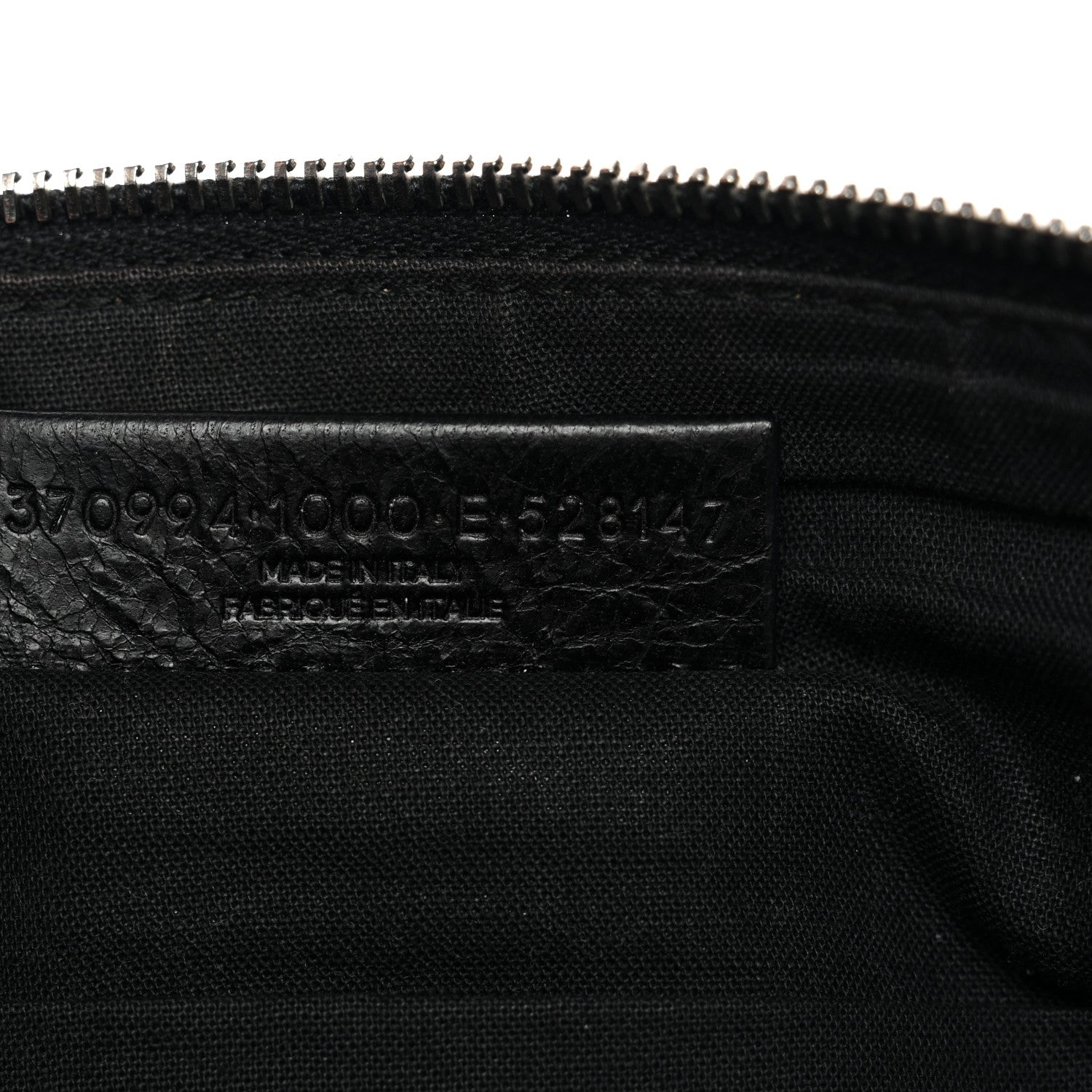 Balenciaga Agneau Giant 12 Silver Hardware Pouch Clutch Black 7 of 10