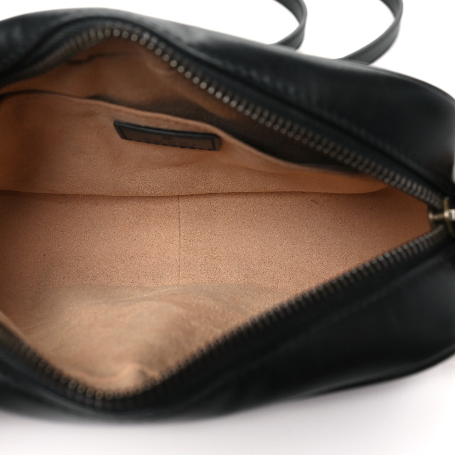 Calfskin Matelasse Mini GG Marmont Chain Shoulder Bag Black